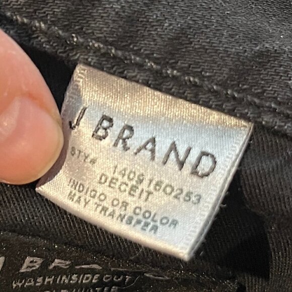 J Brand Kane Slim Straight jeans in Deceit Black - Picture 6 of 8